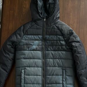 Under Armour Black Puffer Jacket with Hood